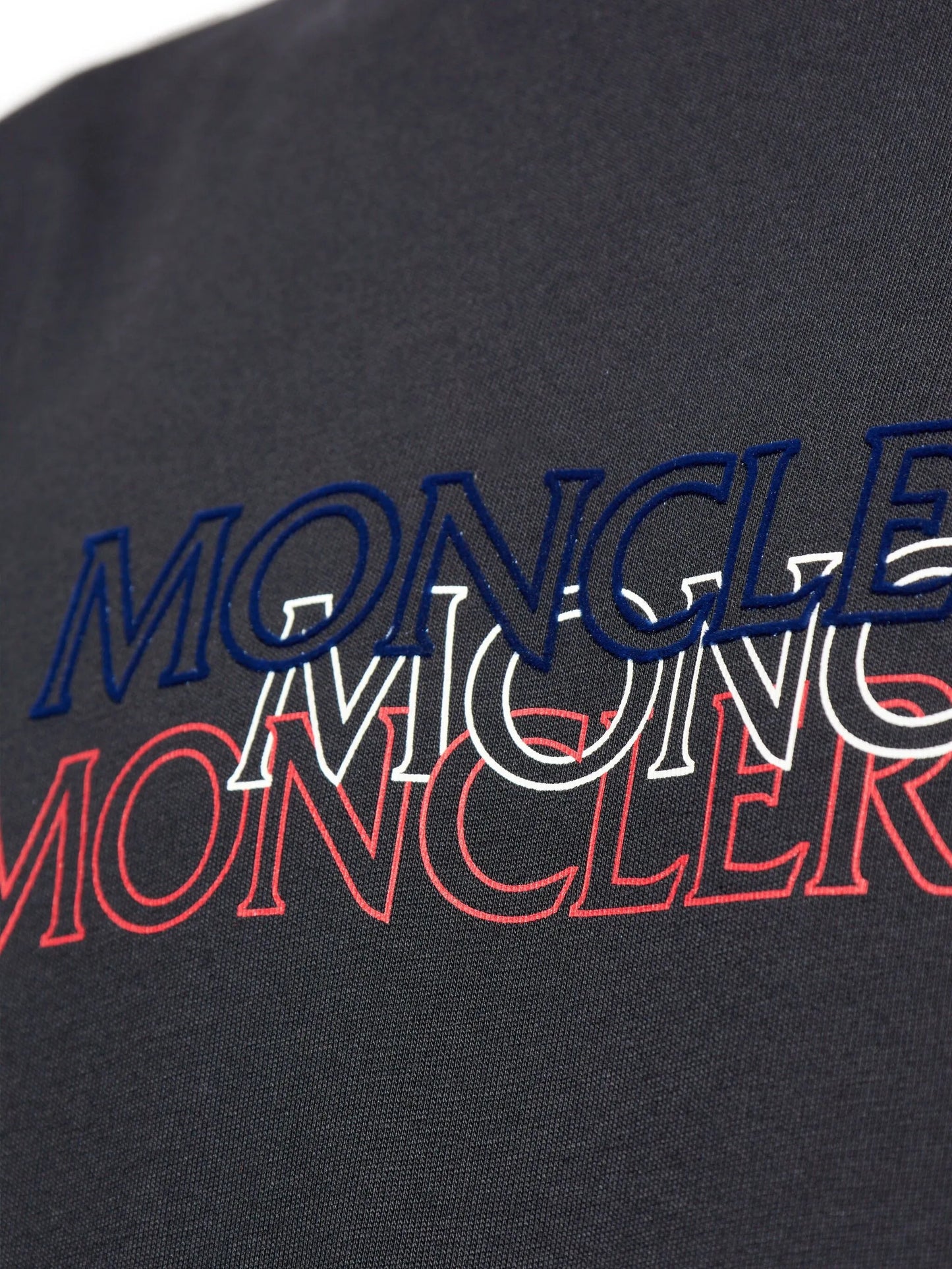 MONCLER Triple Logo Print T-Shirt Navy Blue – MAISONDEFASHION.COM MONCLER Triple Logo Print T-Shirt Navy Blue – MAISONDEFASHION.COM