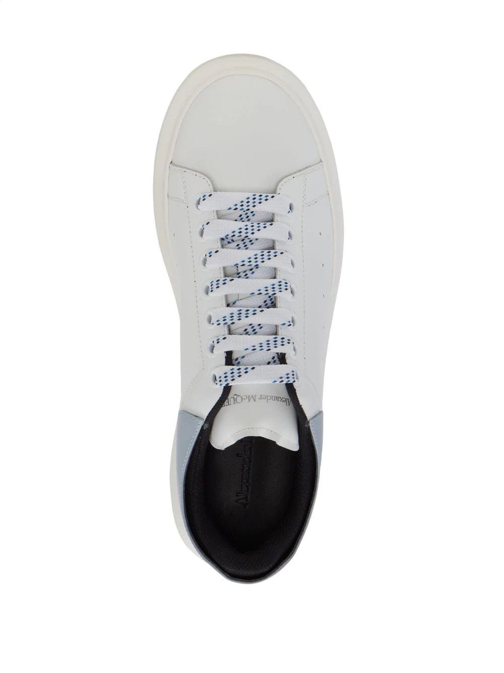 ALEXANDER MCQUEEN Oversized Sneakers White/Deep Blue - MAISONDEFASHION.COM