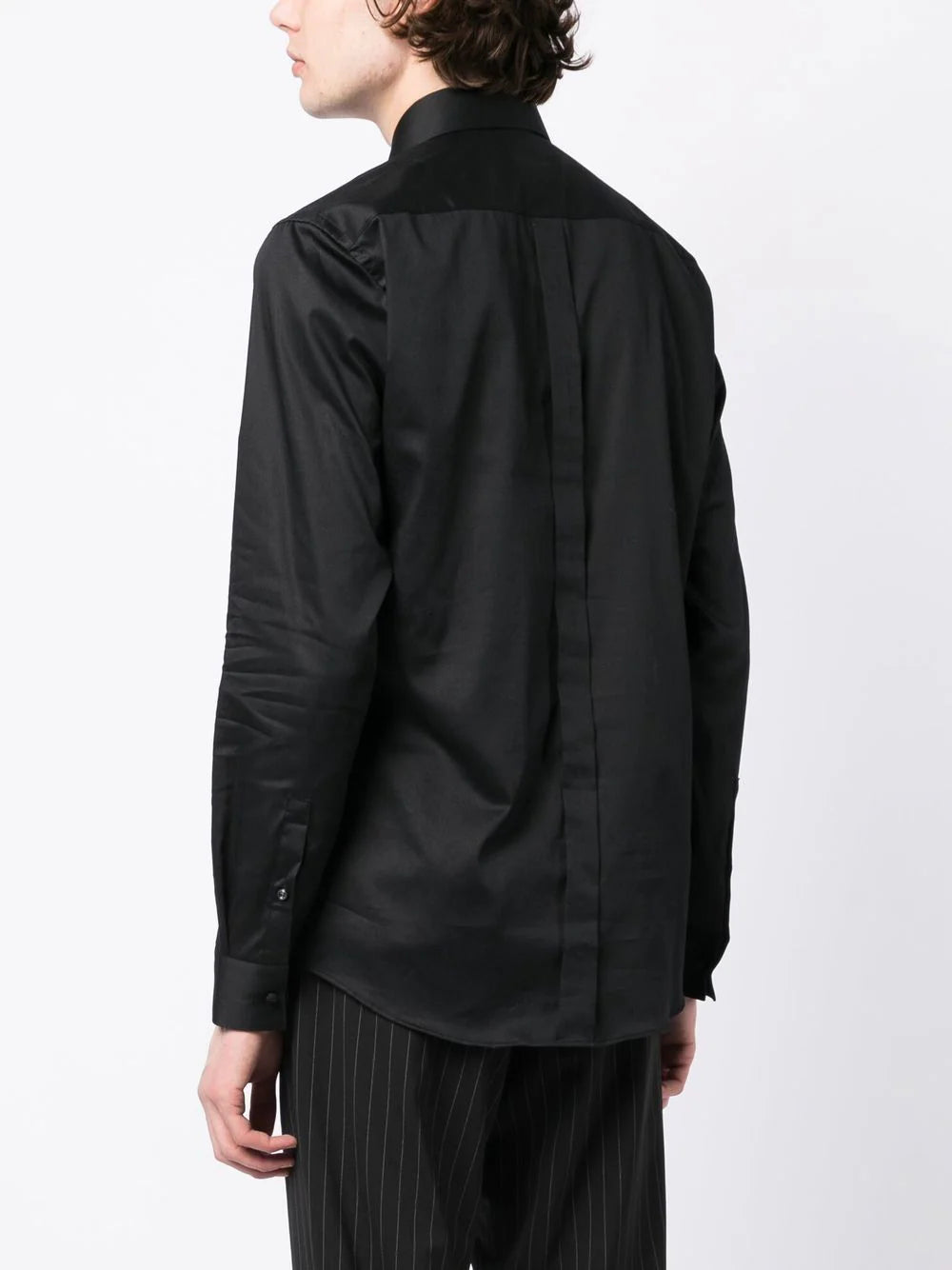 BOSS Slim-fit Dress Shirt Black - MAISONDEFASHION.COM