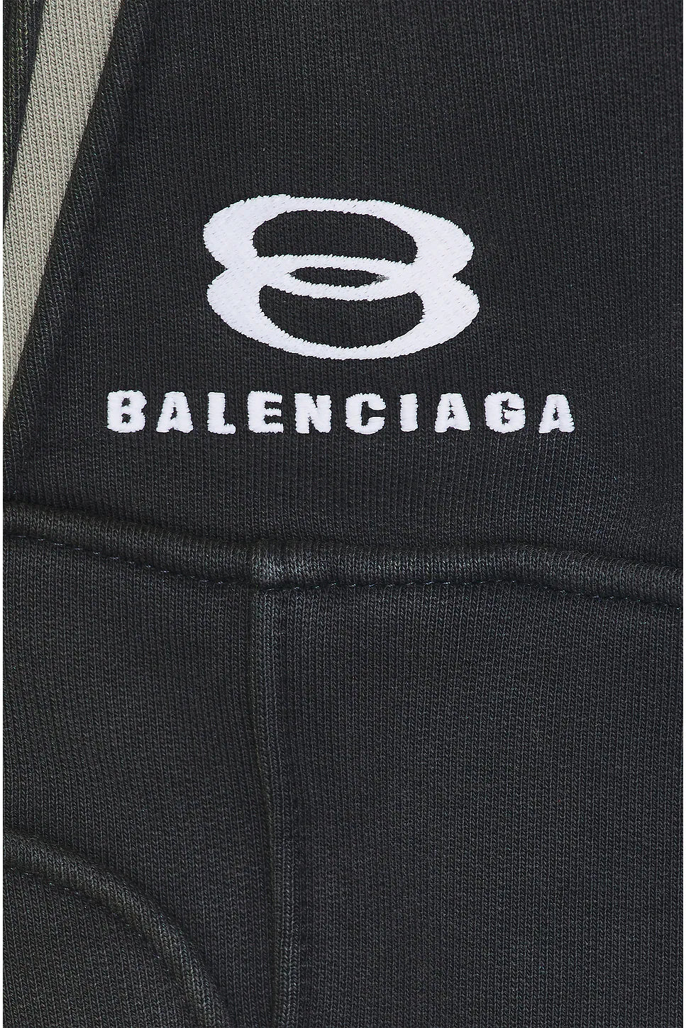 BALENCIAGA Unity Sports Icon Panelled Sweat Pants Black White - MAISONDEFASHION.COM