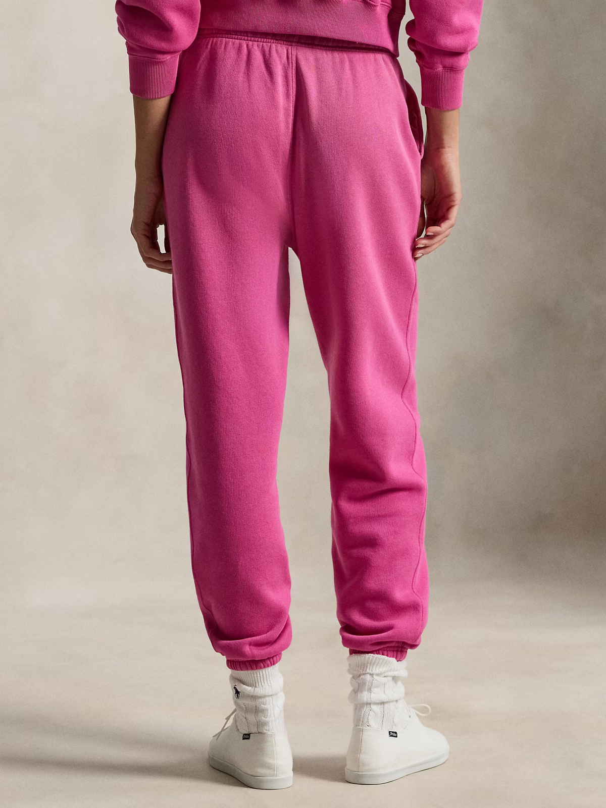 Tracksuit Drawstring RALPH LAUREN WOMEN Fleece Drawstring Tracksuit Bottoms Accent Pink ...