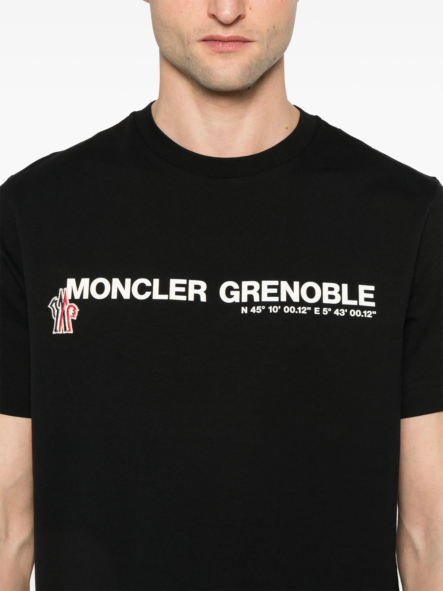 Tシャツ・カットソー Moncler Grenoble Black Cotton T-Shirt With Design MONCLER GRENOBLE Logo Cotton T-Shirt Black – MAISONDEFASHION.COM