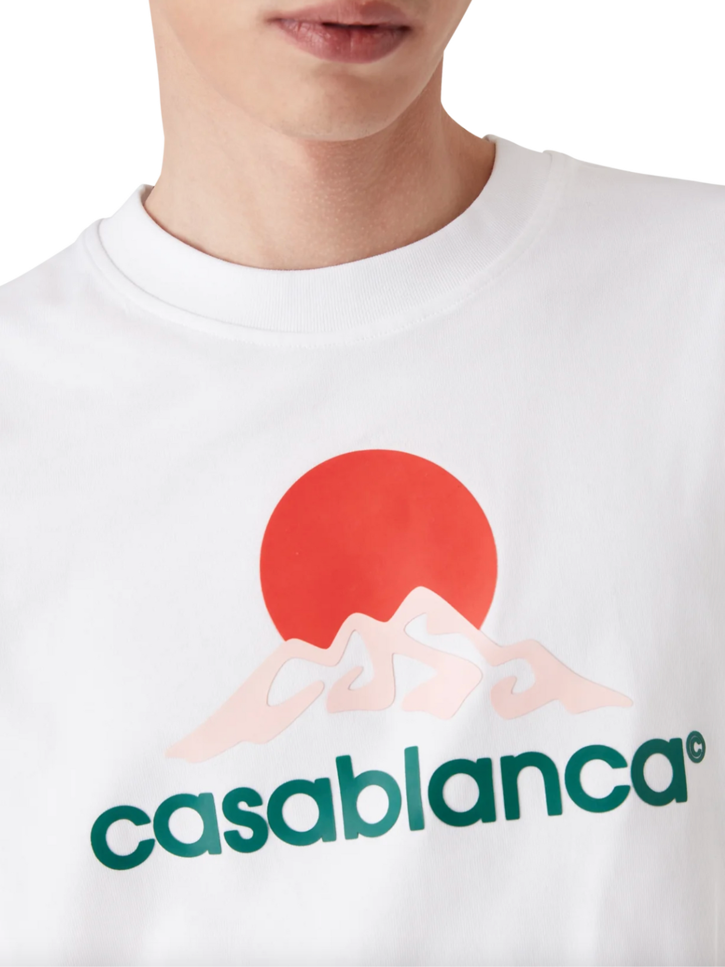 CASABLANCA Casablanca Montagne Printed T-shirt White CASABLANCA Casablanca Montagne Printed T-shirt White