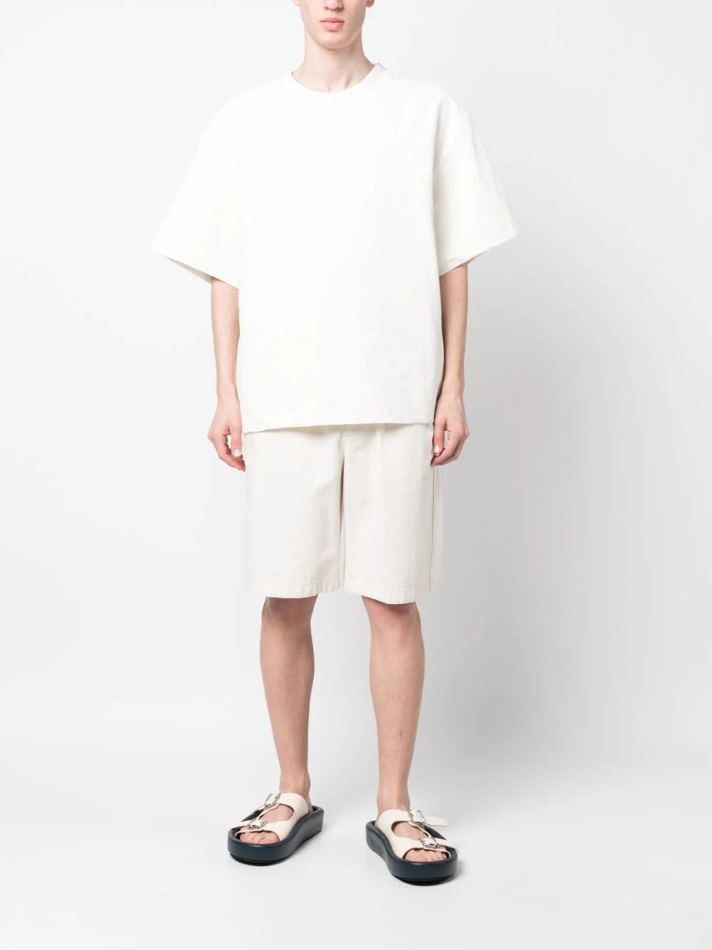 JIL SANDER Oversized Cotton T-shirt White - MAISONDEFASHION.COM