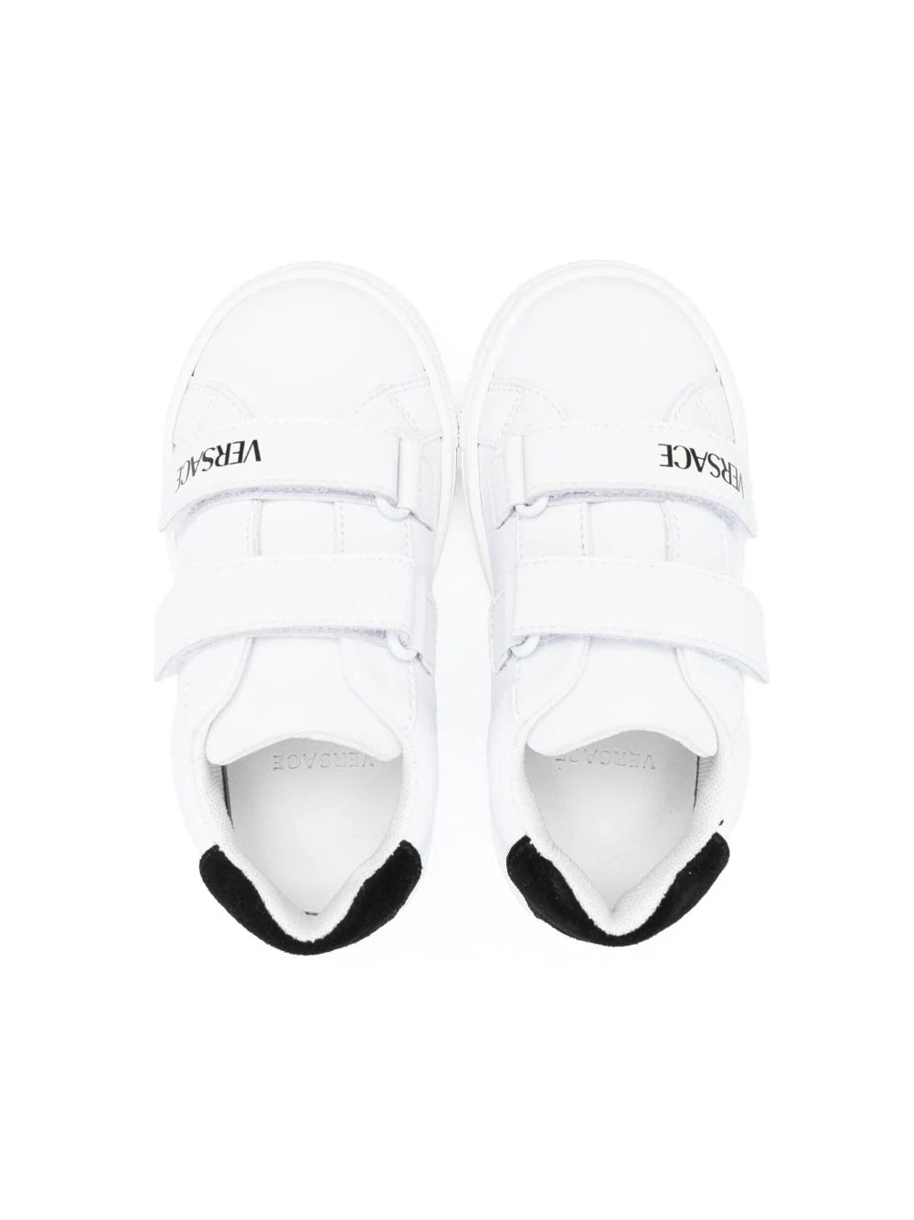 VERSACE BABY Boys Logo-print Touch-strap Sneakers White - MAISONDEFASHION.COM