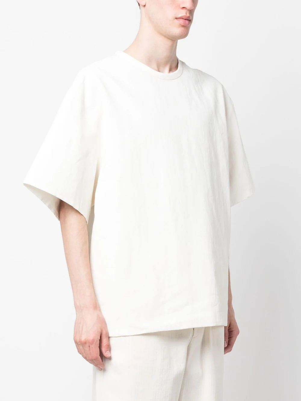 JIL SANDER Oversized Cotton T-shirt White - MAISONDEFASHION.COM