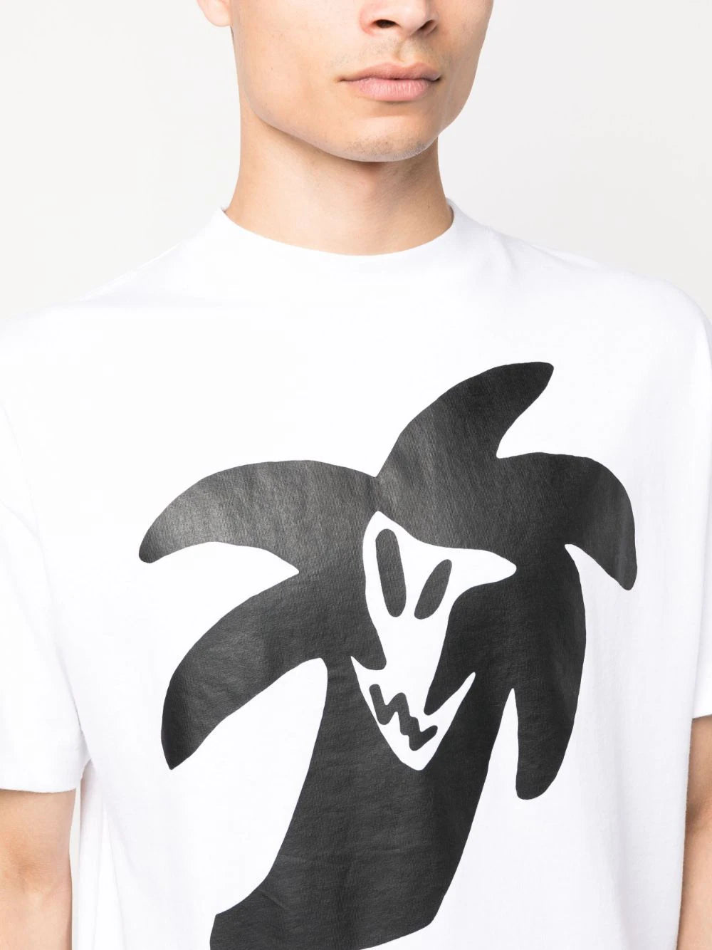 PALM ANGELS MEN Palmity United Classic T-Shirt White/Black - MAISONDEFASHION.COM