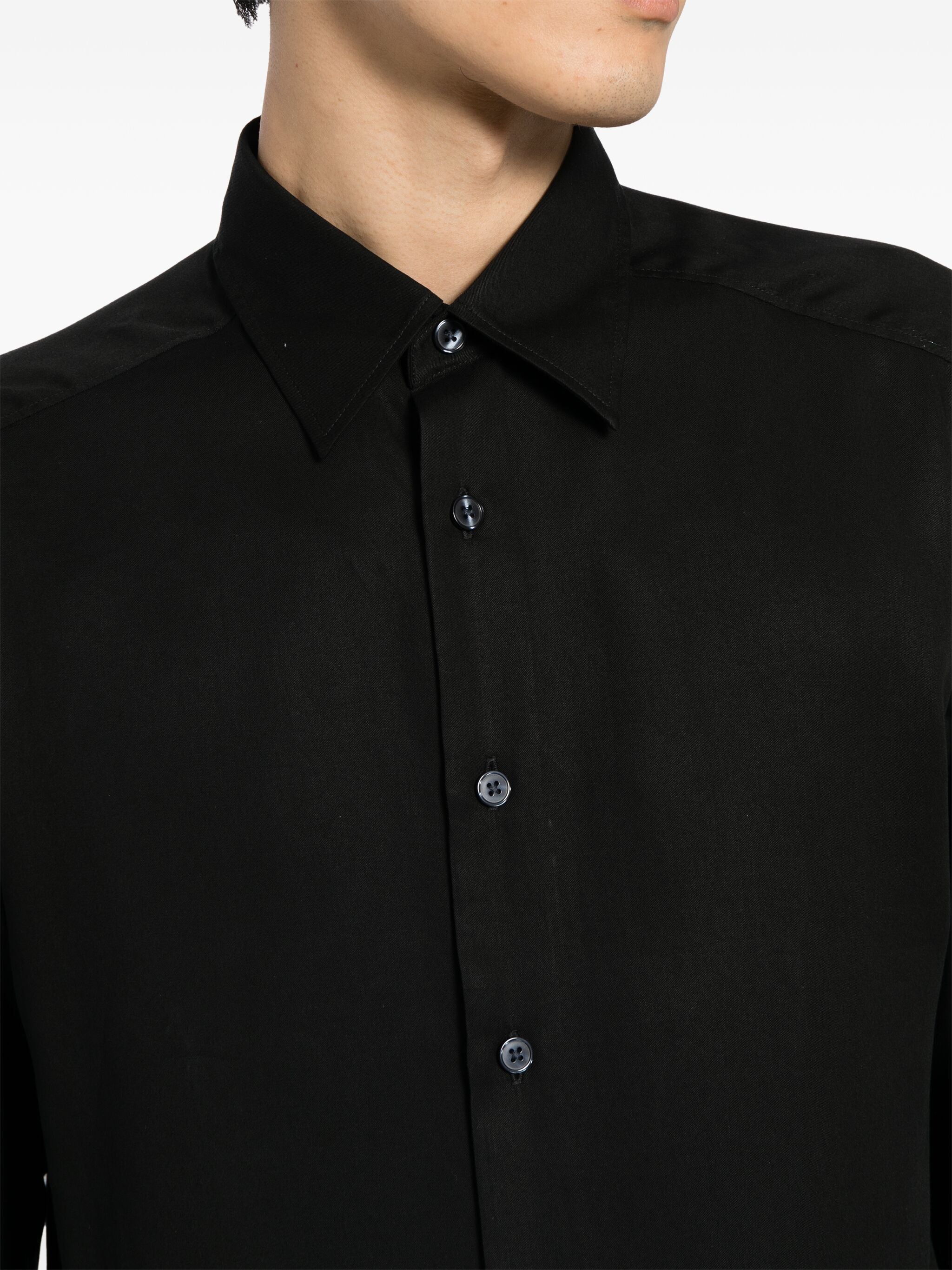 BOSS C-Cory Long Sleeve Cotton Shirt Black – MAISONDEFASHION.COM