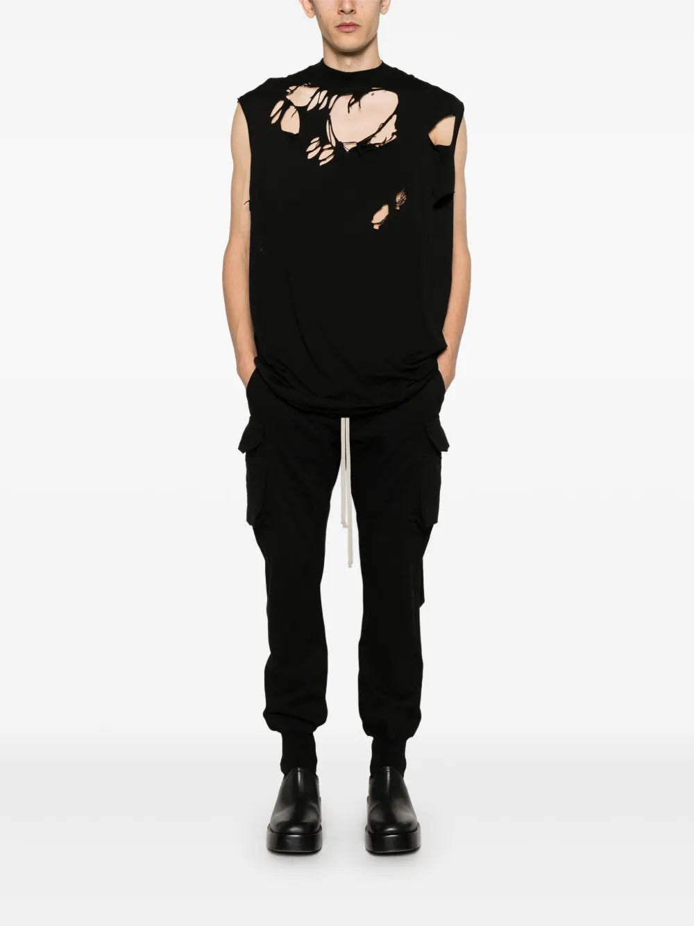 RICK OWENS DRKSHDW Mastodon Cut Pants Black