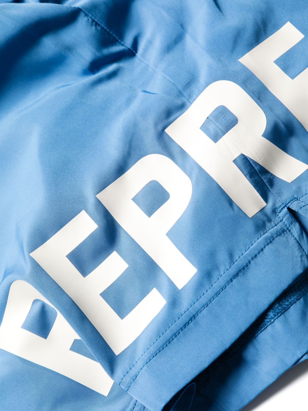 REPRESENT Logo Print Drawstring Swim Shorts Sky Blue