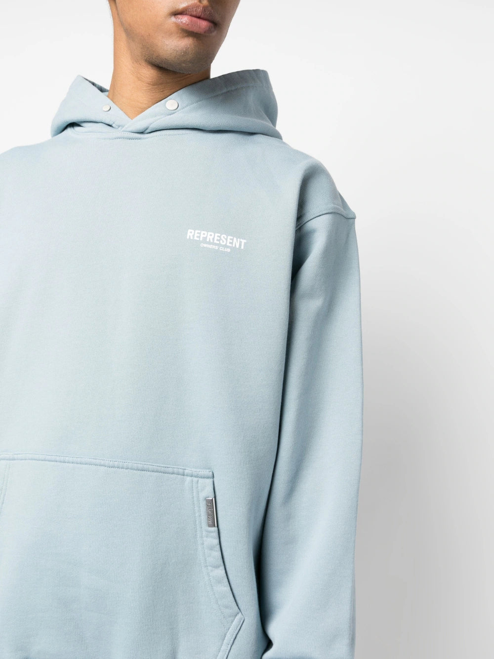 REPRESENT Owners Club Hoodie Powder Blue – MAISONDEFASHION.COM