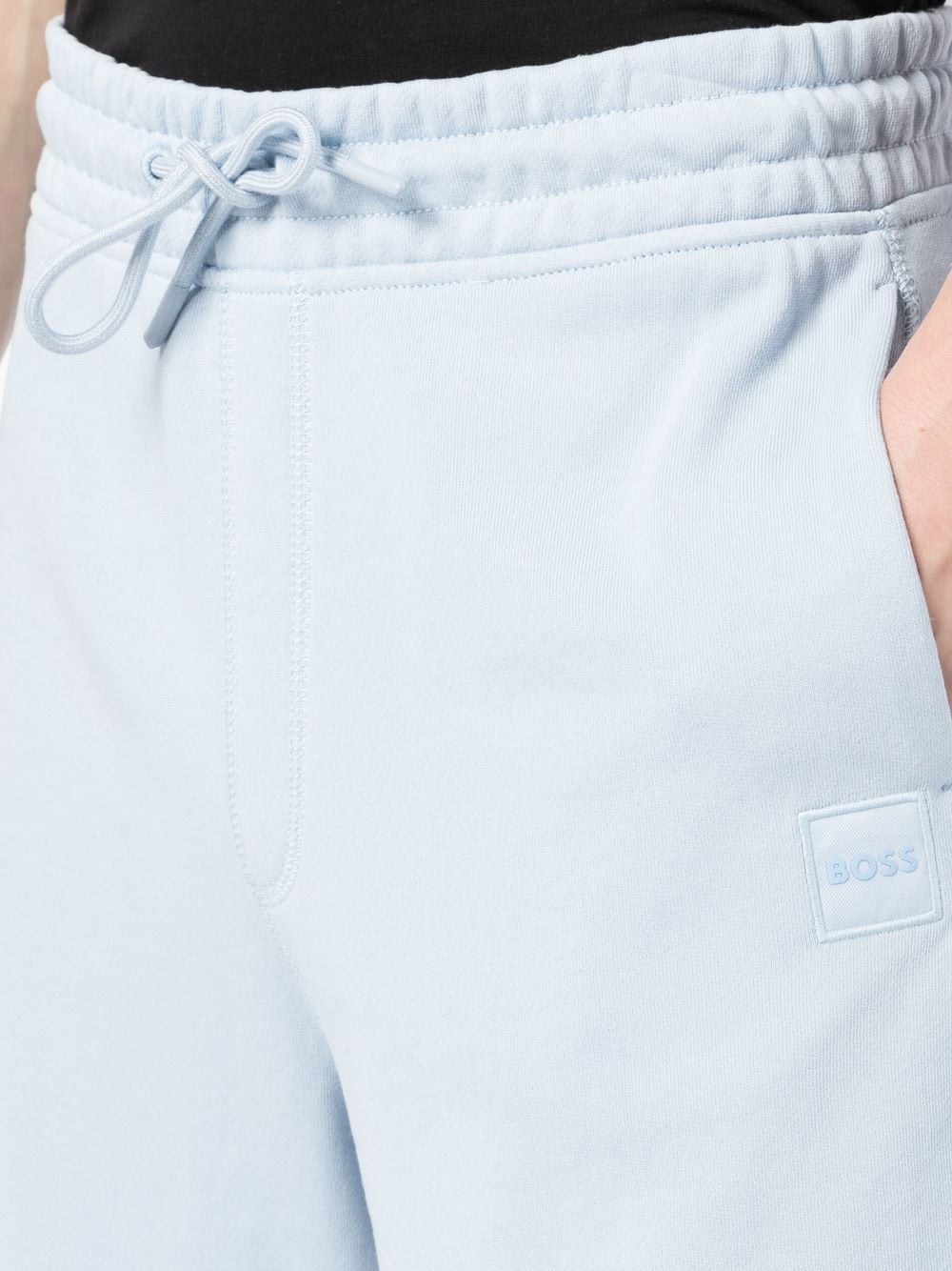 BOSS Drawstring Sewalk Shorts Open Blue - MAISONDEFASHION.COM