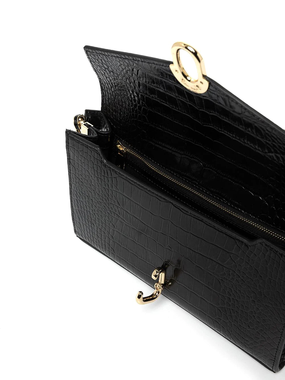 Anine Bing Black Leather Crossbody Bag
