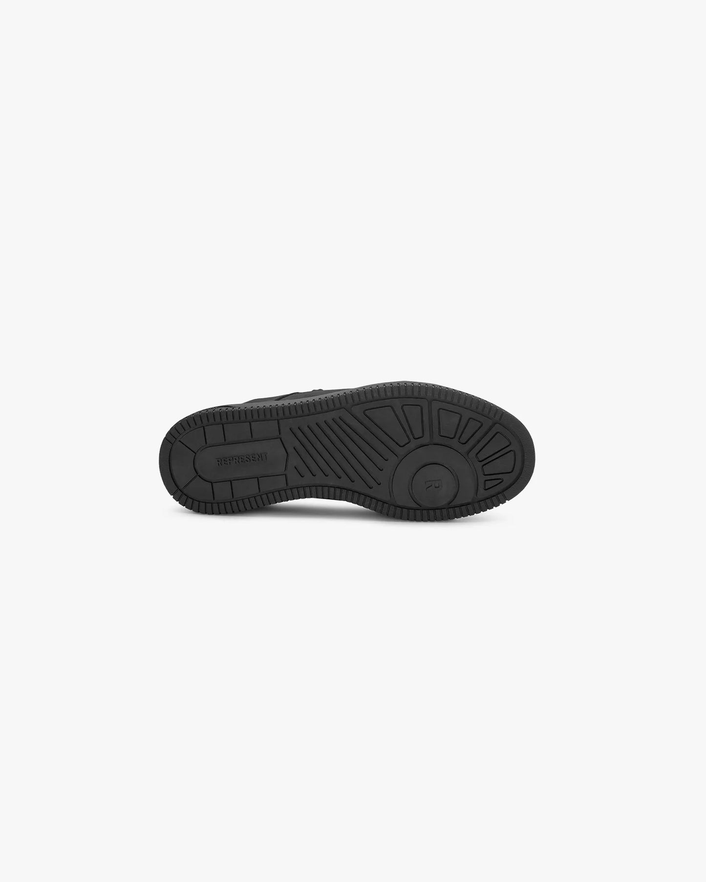 REPRESENT Apex Panelled Leather Sneakers Triple Black