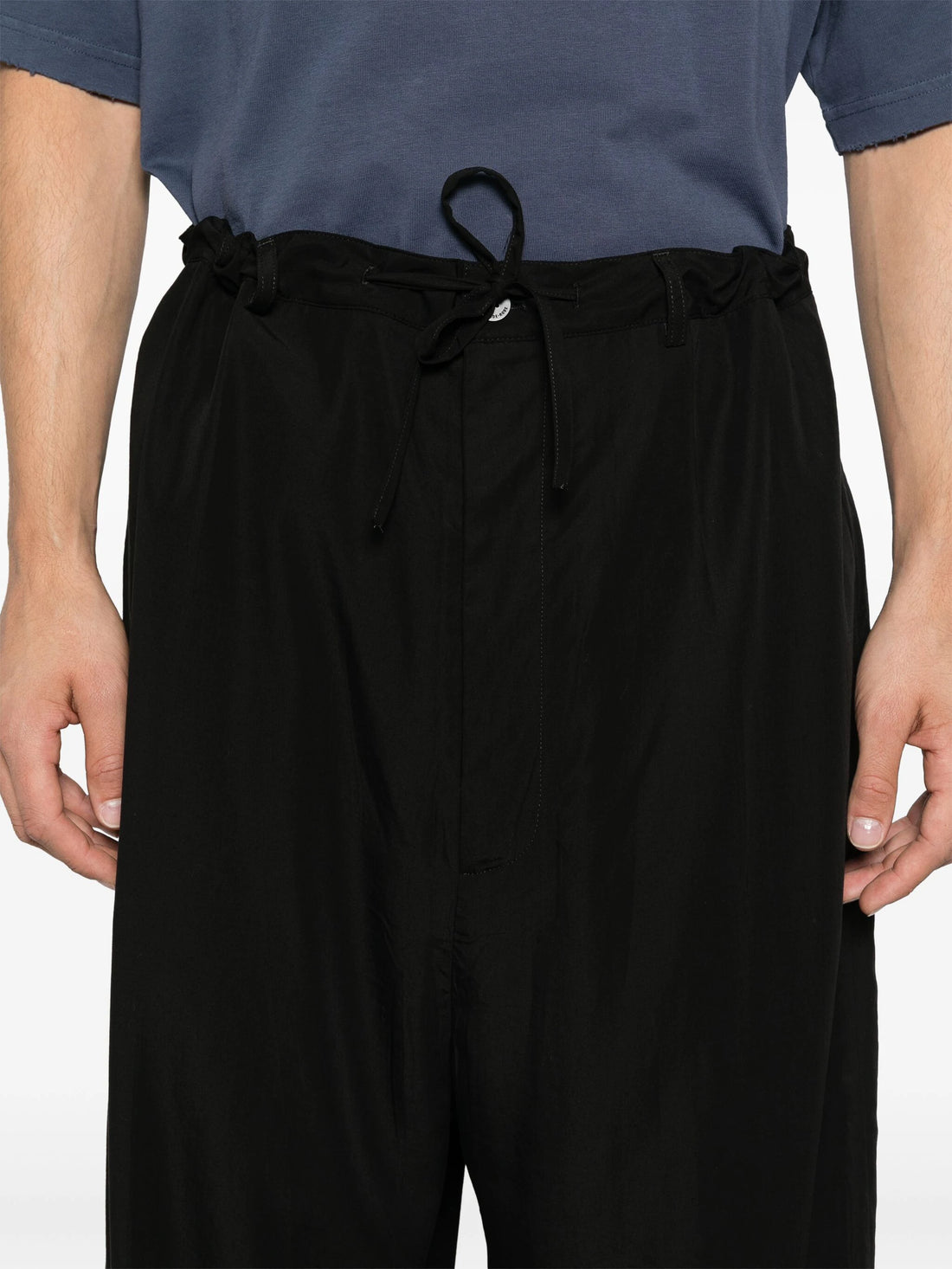 BALENCIAGA Lyocell Fluid Trousers Black