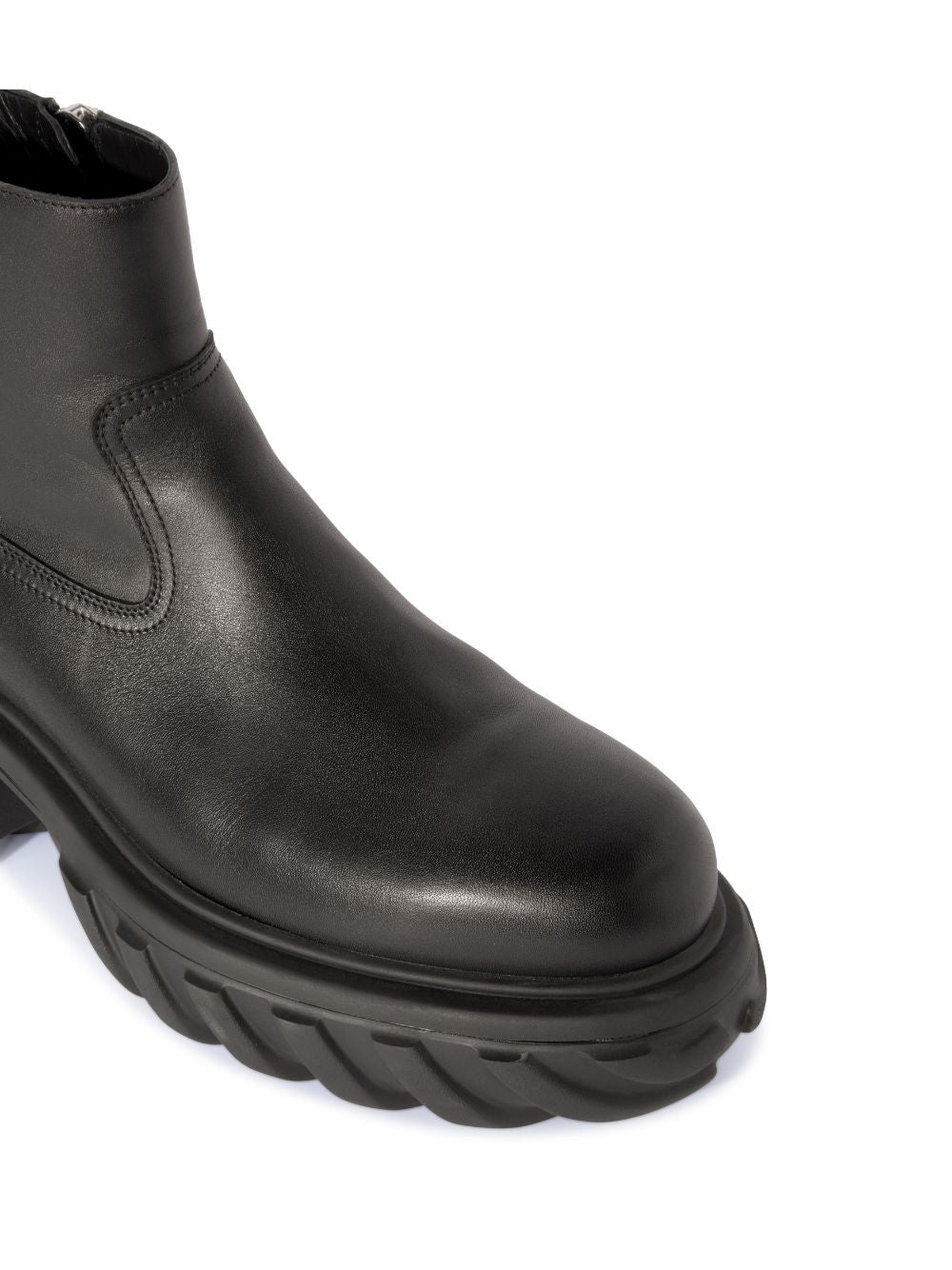 OFF-WHITE MEN Exploration Motor Ankle Boots Black/Black - MAISONDEFASHION.COM