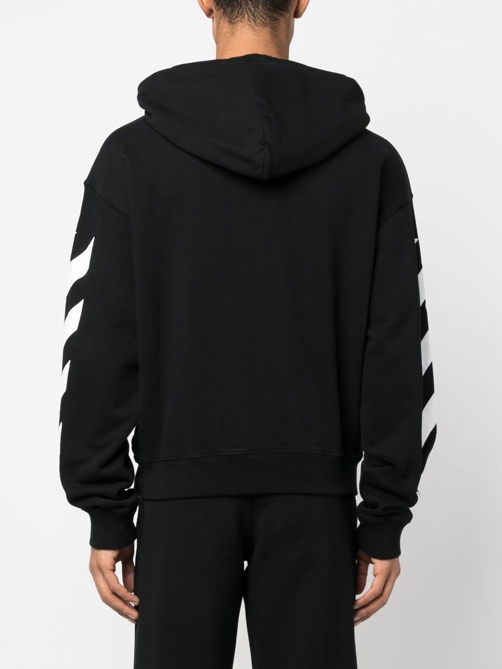 パーカー・フーディ OFF-WHITE Diag Waterfall Hoodie Black Multicolor FW 19 2019 OFF-WHITE Diag Waterfall Hoodie Black Multicolor FW 19 2019