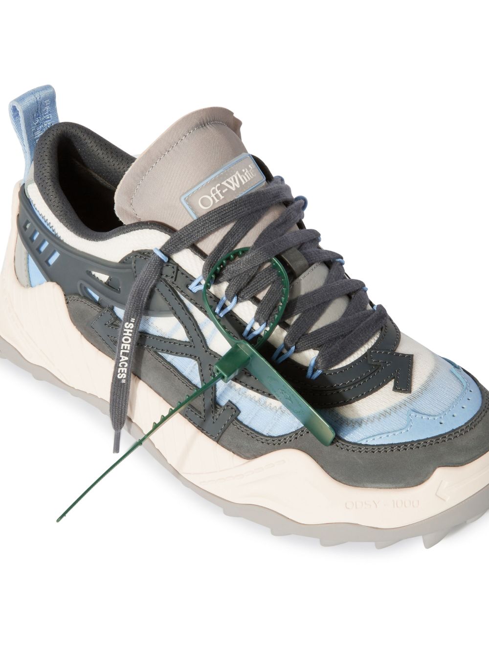 OFF-WHITE MEN ODSY-1000 Low Top Sneakers White/Dark Grey - MAISONDEFASHION.COM