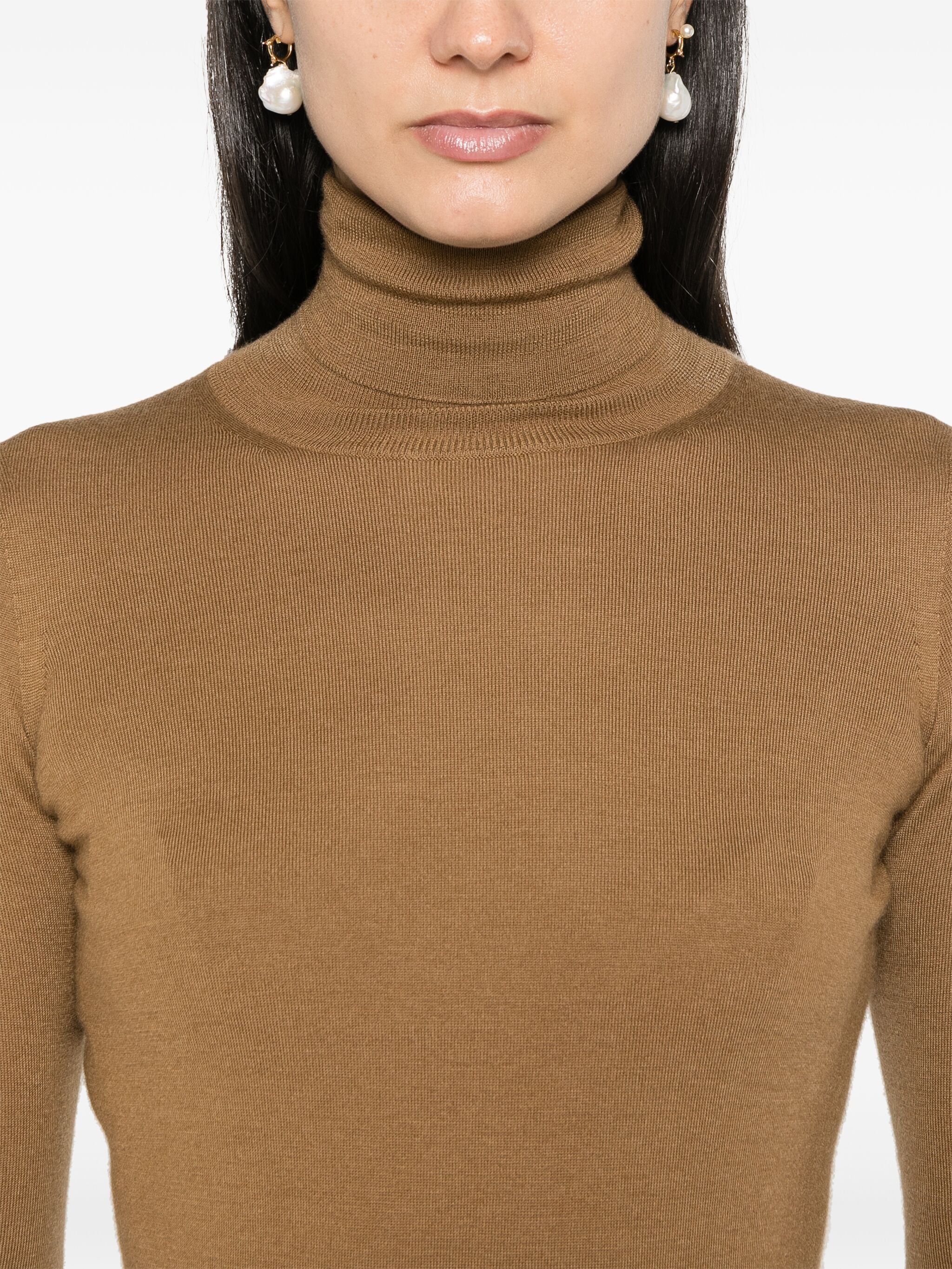 Tシャツ・カットソー MAX MARA WOMEN Veloce Sweater Top Brown MAX MARA WOMEN Veloce Sweater Top Brown – MAISONDEFASHION.COM
