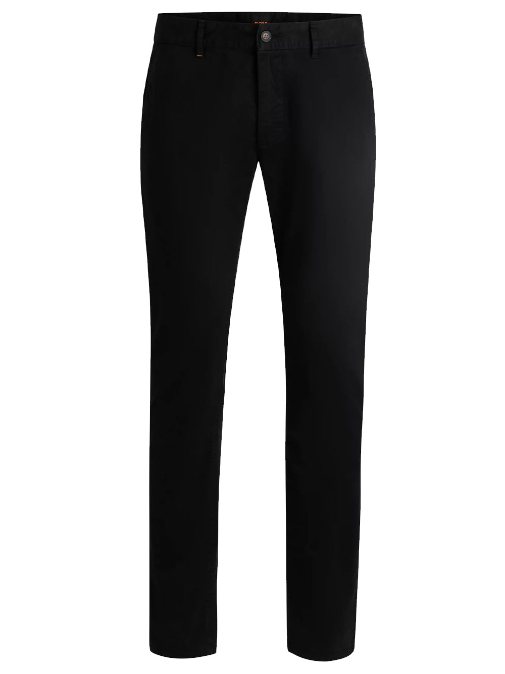 BOSS Slim Fit Stretch Cotton Chinos Black - MAISONDEFASHION.COM