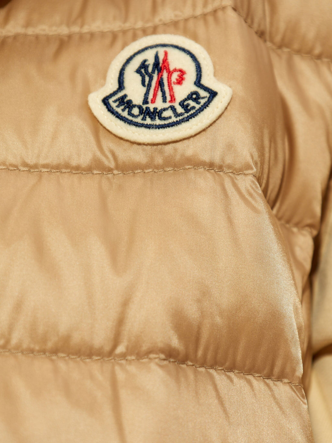 MONCLER WOMEN Liane Logo Patch Down Gilet Beige