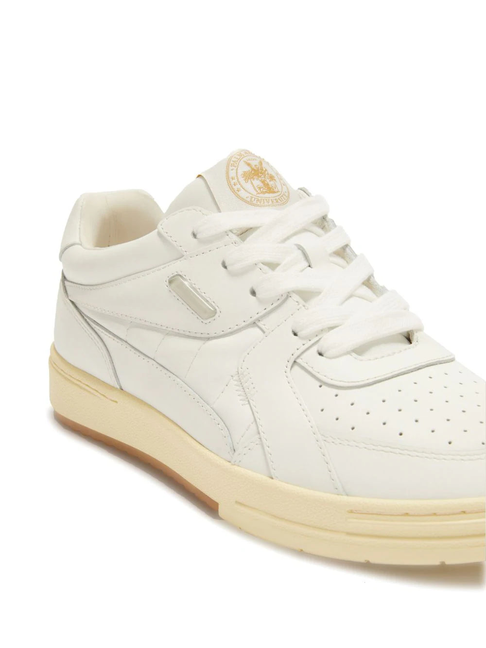 PALM ANGELS MEN Palm University Monotone Sneakers White - MAISONDEFASHION.COM