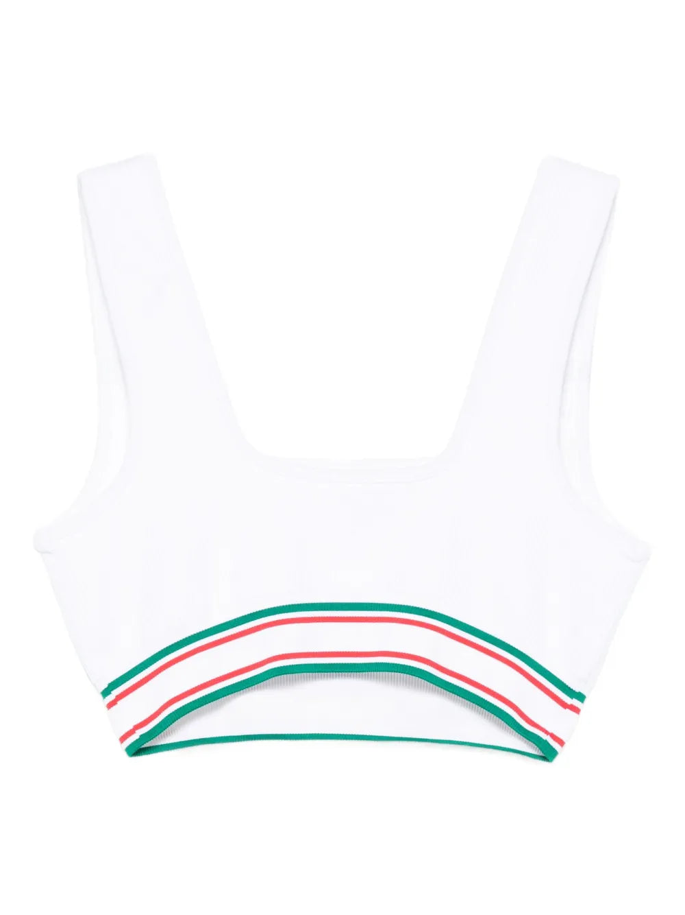 CASABLANCA WOMEN Seamless Bralette White/Multicolour - MAISONDEFASHION.COM