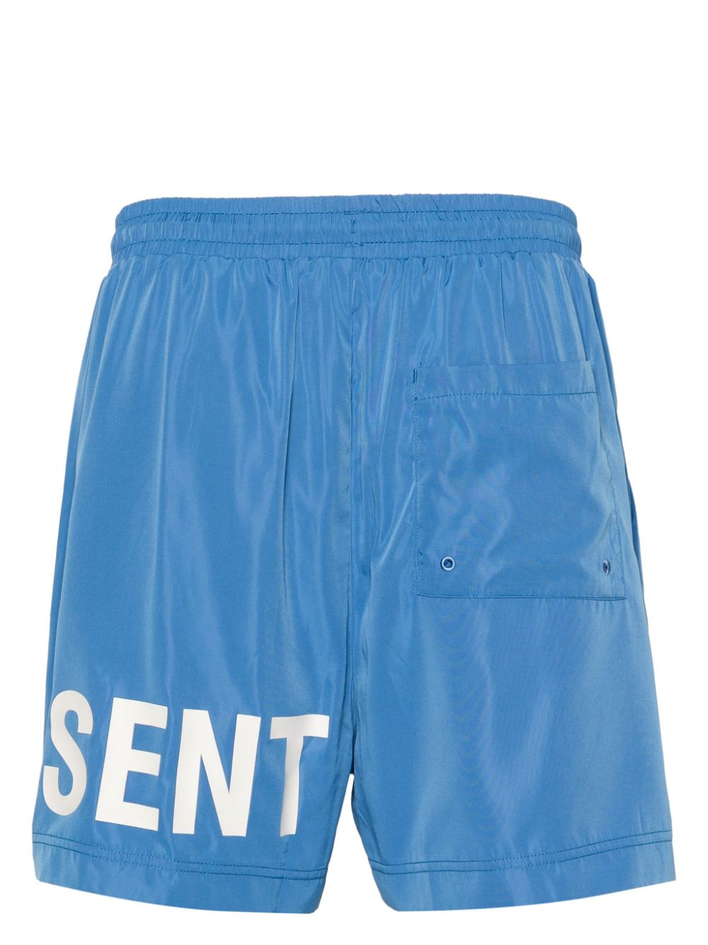 REPRESENT Logo Print Drawstring Swim Shorts Sky Blue