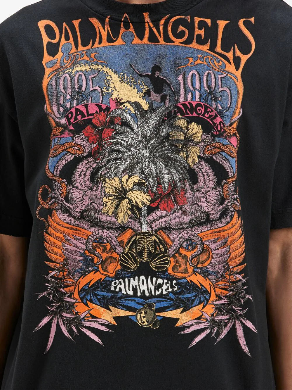 【関税無・国内発】 Palm Angels / Concert Print T-Shirt PALM ANGELS Concert Graphic Print T-Shirt Black/Multi