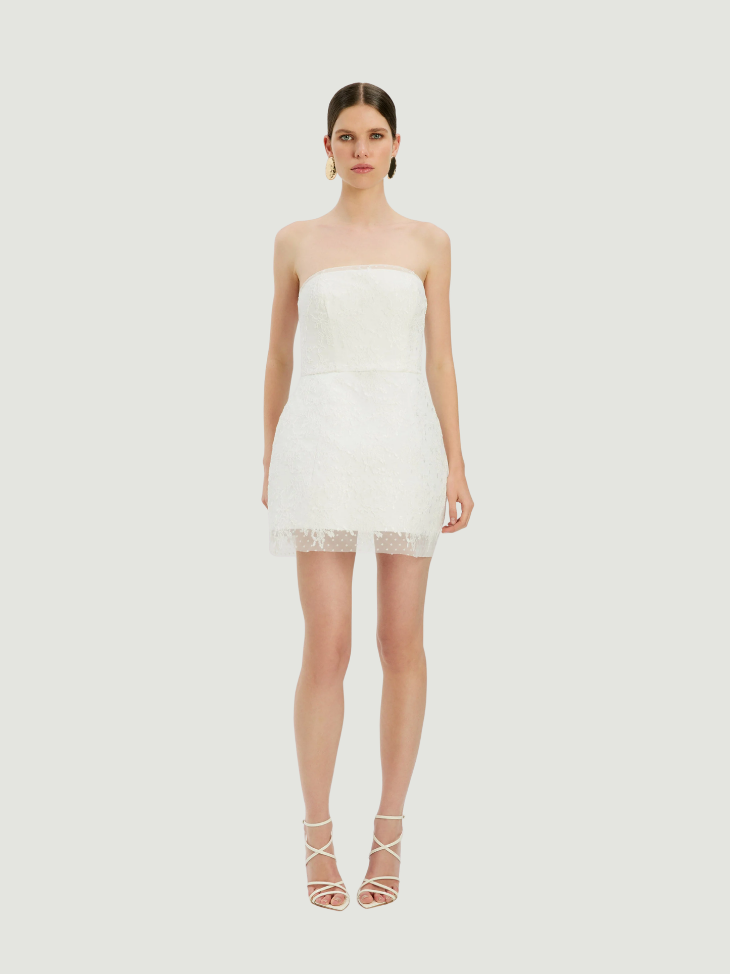 BARDOT WOMEN Franca Hourglass Mini Dress Ivory - MAISONDEFASHION.COM