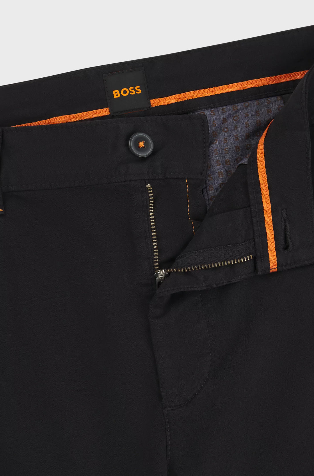 BOSS Slim Fit Stretch Cotton Chinos Black