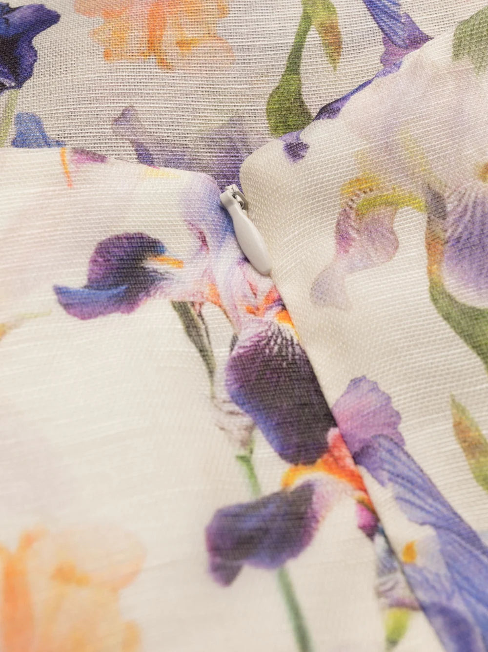 ZIMMERMANN WOMEN Tama V Neck Mini Dress Iris - MAISONDEFASHION.COM