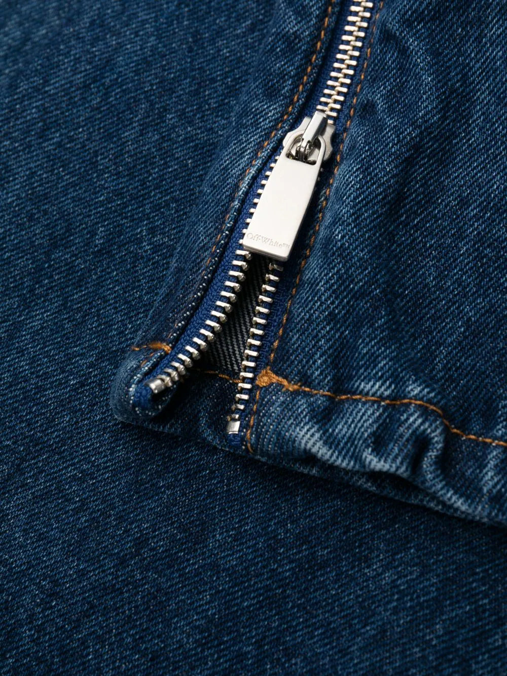 OFF-WHITE Arrows Tab Zip Detail Skate Jeans Medium Blue