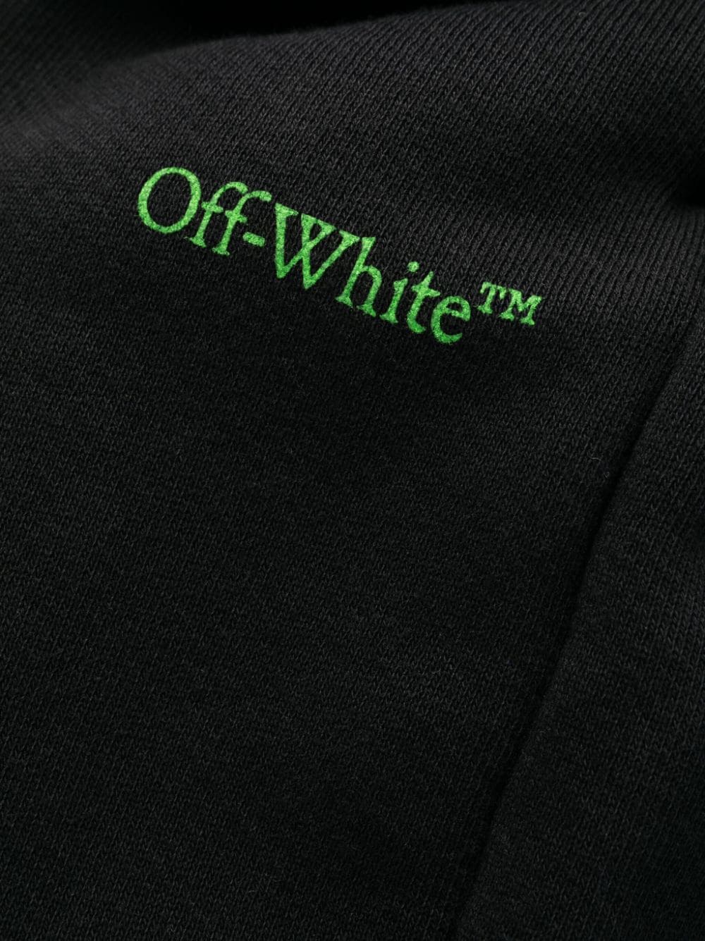 OFF-WHITE MEN Moon Cam Arrow Sweat Pants Black/Green - MAISONDEFASHION.COM