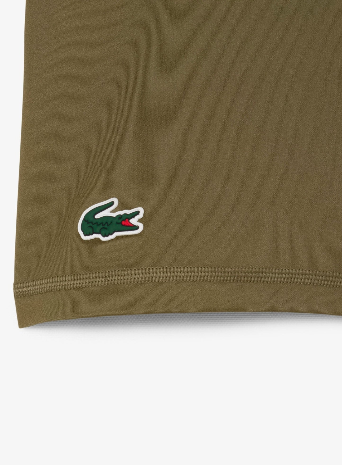 LACOSTE WOMEN Stretch Tennis Dress and Shorts White Khaki Green MAISONDEFASHION.COM LACOSTE WOMEN Stretch Tennis Dress and Shorts White Khaki Green MAISONDEFASHION.COM