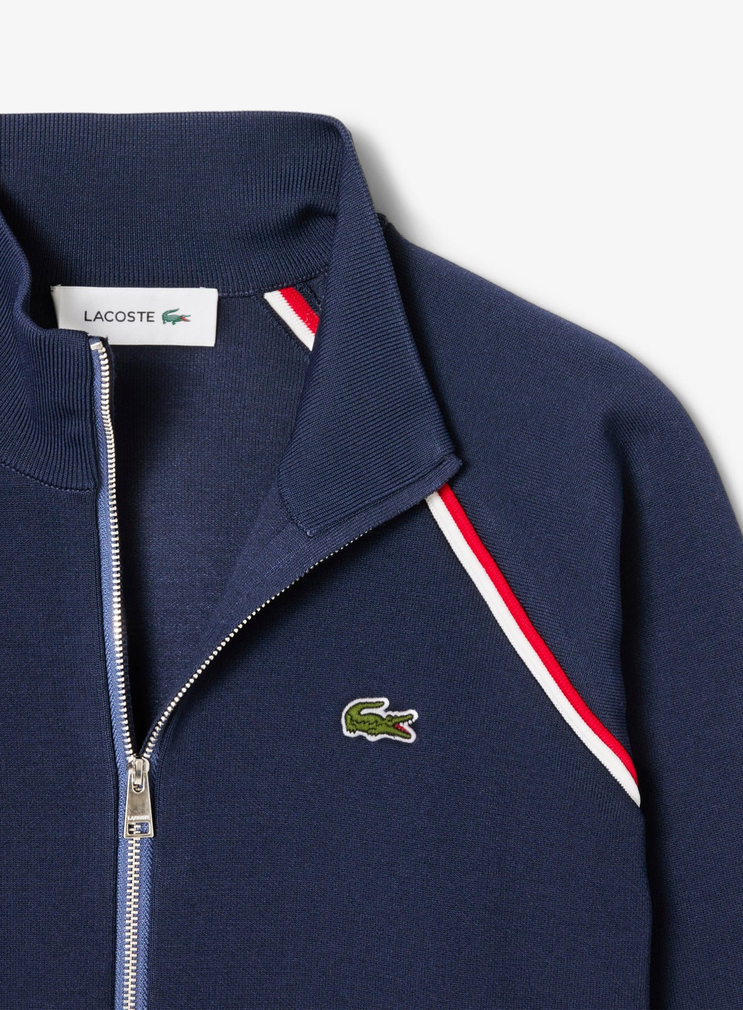 LACOSTE ジャージ 上 Men's Logo Stripe Zip-Up Hoodie - Sweaters & Sweatshirts - New In