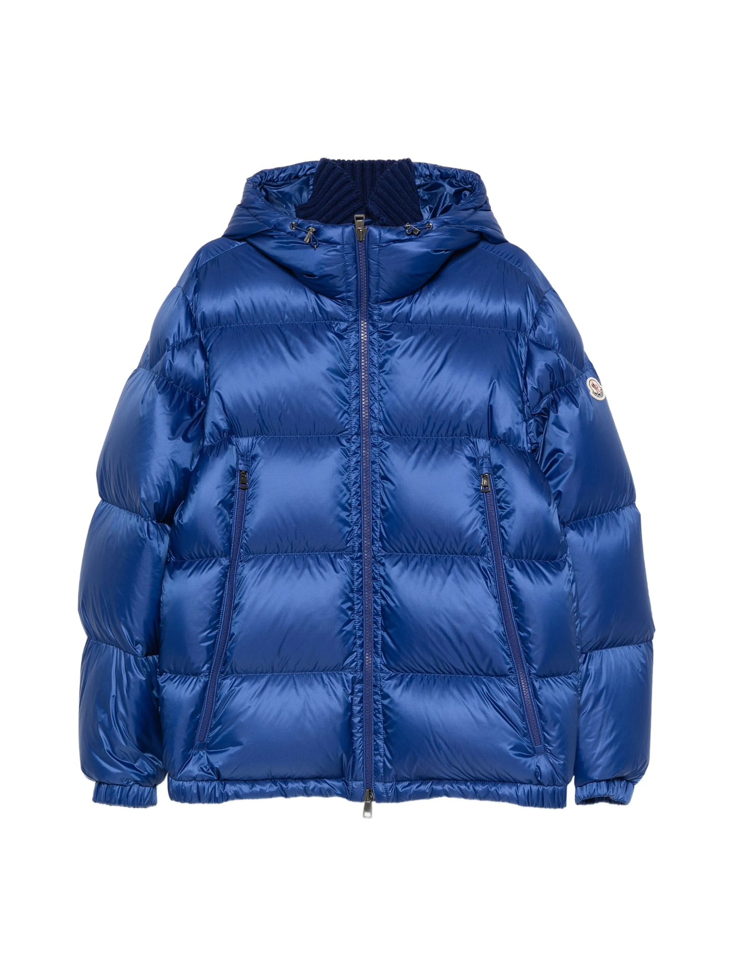 MONCLER Rivau Down Jacket Blue - MAISONDEFASHION.COM