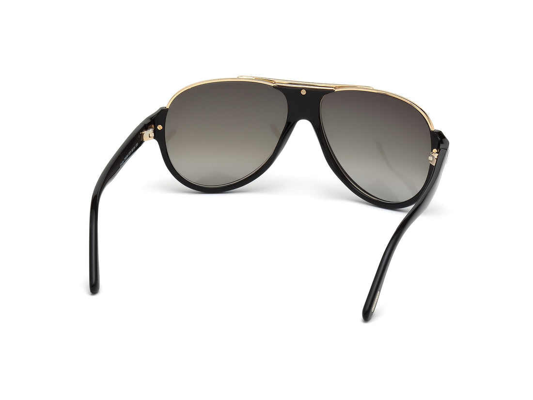 TOM FORD Acetate Sunglasses Black Gold - MAISONDEFASHION.COM
