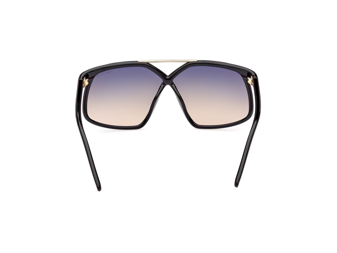 TOM FORD Meryl Oversized Injected Sunglasses Black - MAISONDEFASHION.COM