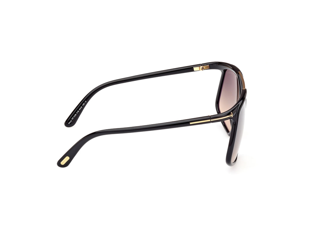 TOM FORD Meryl Oversized Injected Sunglasses Black - MAISONDEFASHION.COM