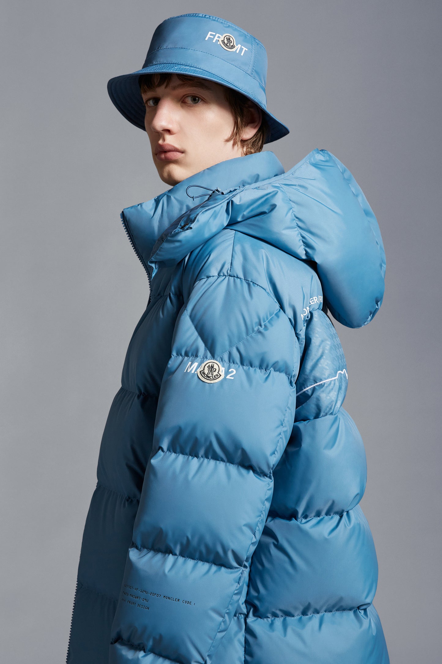 MONCLER GENIUS X MONCLER FRGMT HIROSHI FUJIWARA Bucket Hat Blue