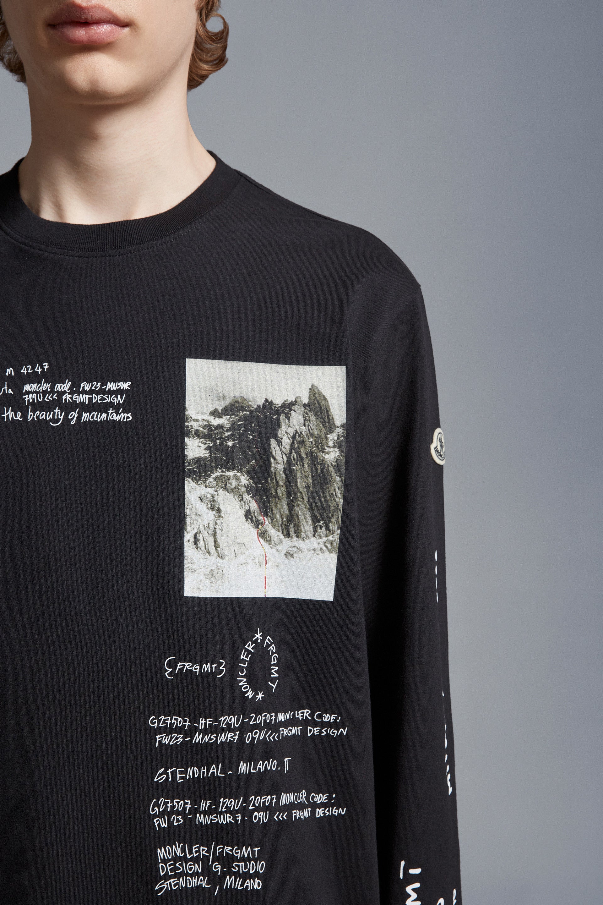 MONCLER GENIUS X 7 MONCLER FRGMT HIROSHI FUJIWARA Printed Long