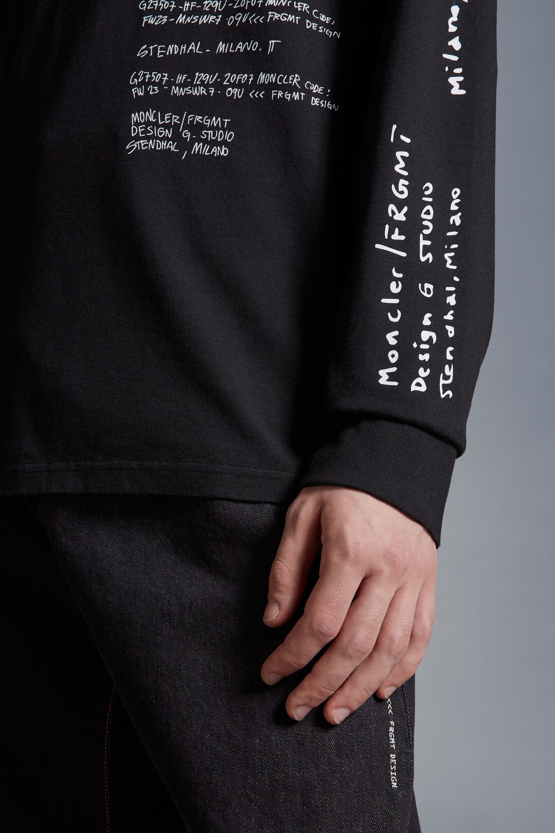 MONCLER GENIUS X 7 MONCLER FRGMT HIROSHI FUJIWARA Printed Long