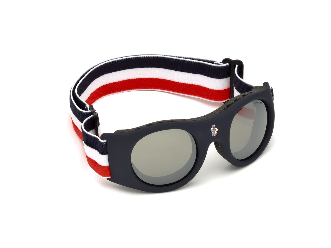 MONCLER Mask Sunglasses Red Black - MAISONDEFASHION.COM