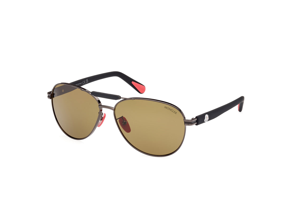 MONCLER Steller Sunglasses Black Red - MAISONDEFASHION.COM