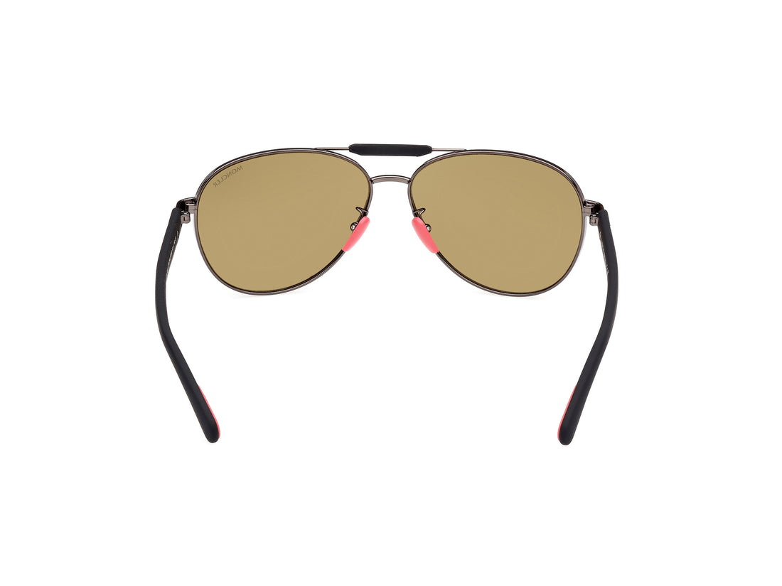 MONCLER Steller Sunglasses Black Red - MAISONDEFASHION.COM