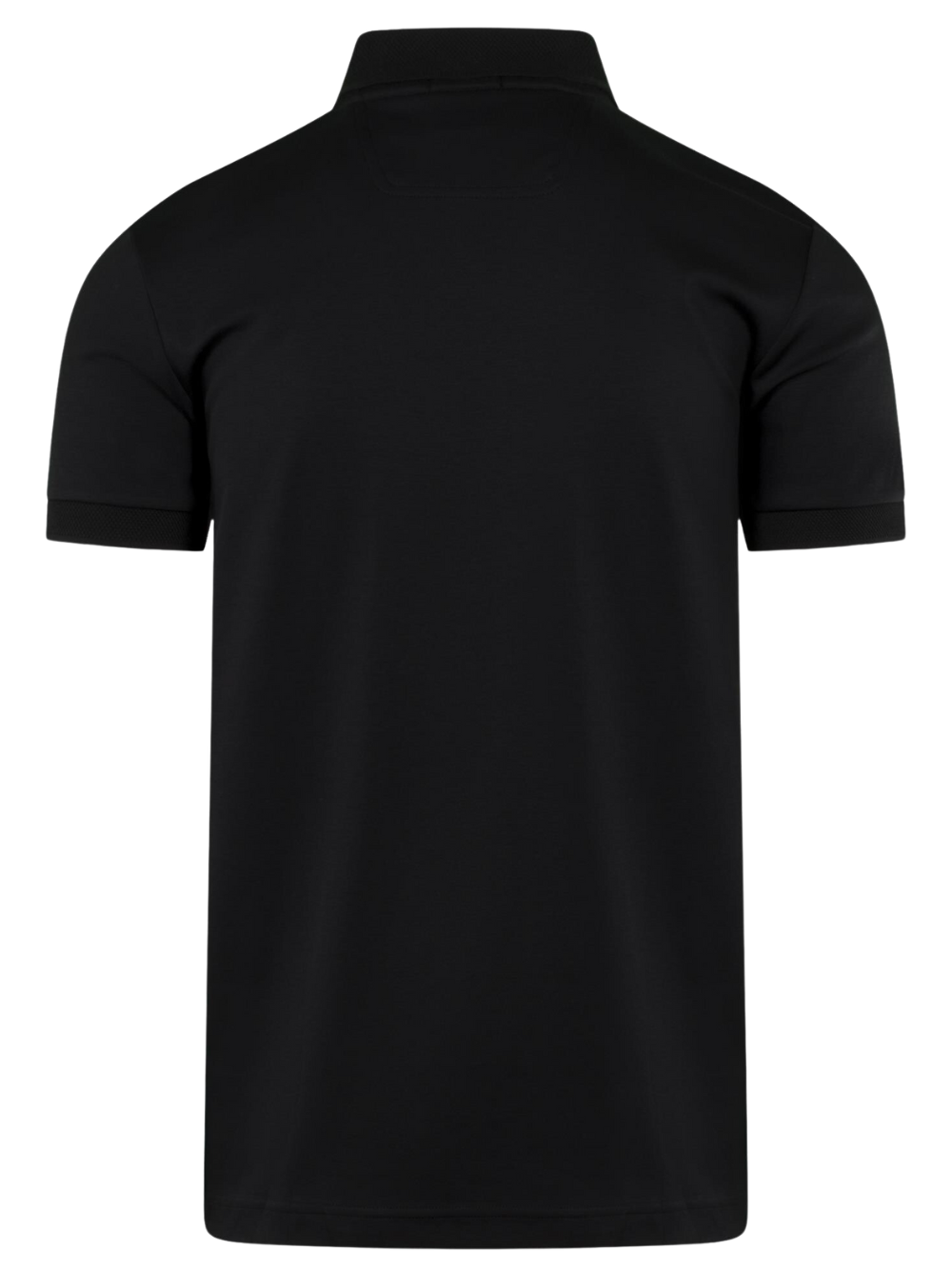 BOSS MEN Paule Mirror Slim-fit Polo Shirt Black - MAISONDEFASHION.COM