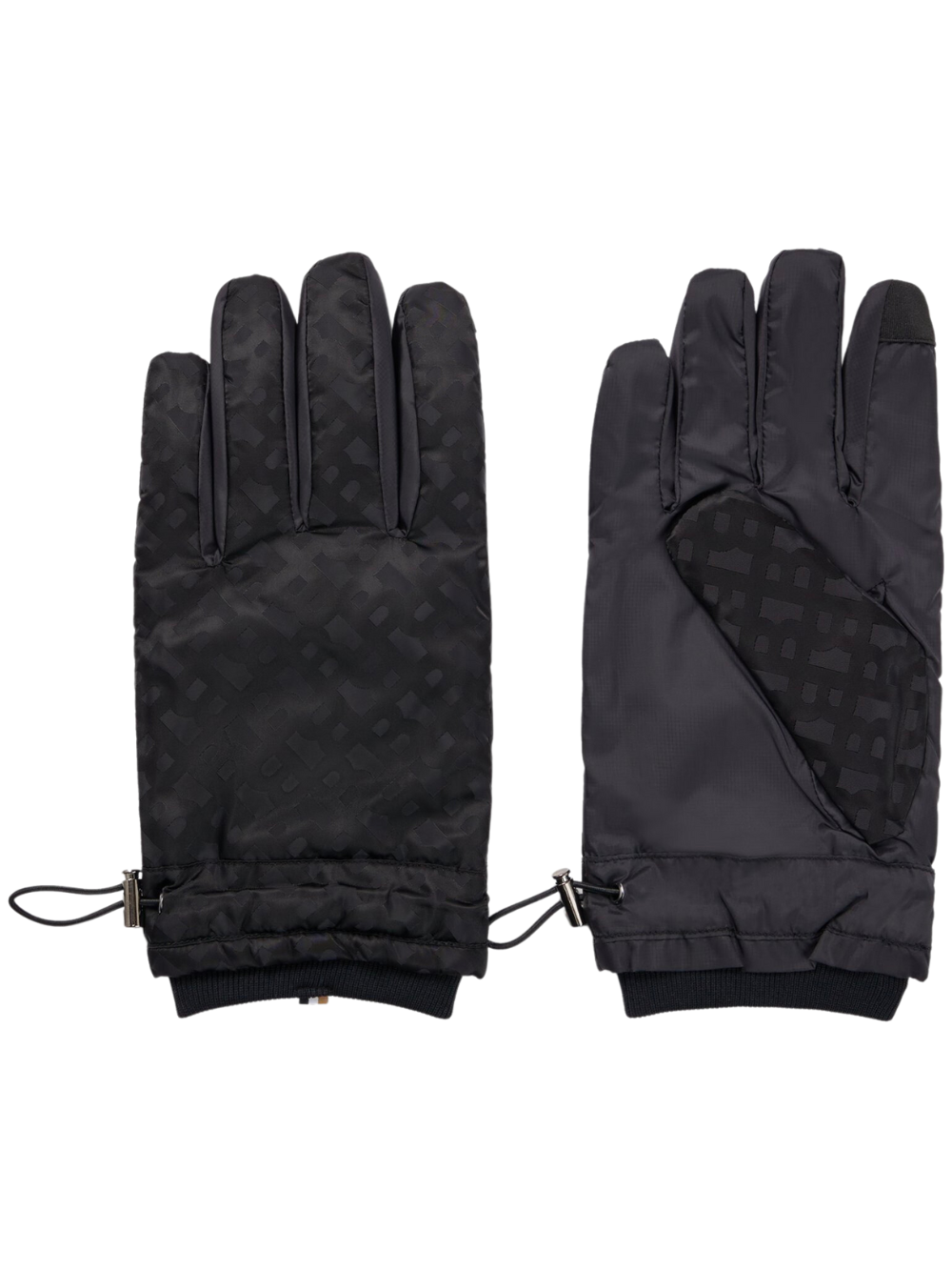 BOSS MEN Padded Gloves Black - MAISONDEFASHION.COM