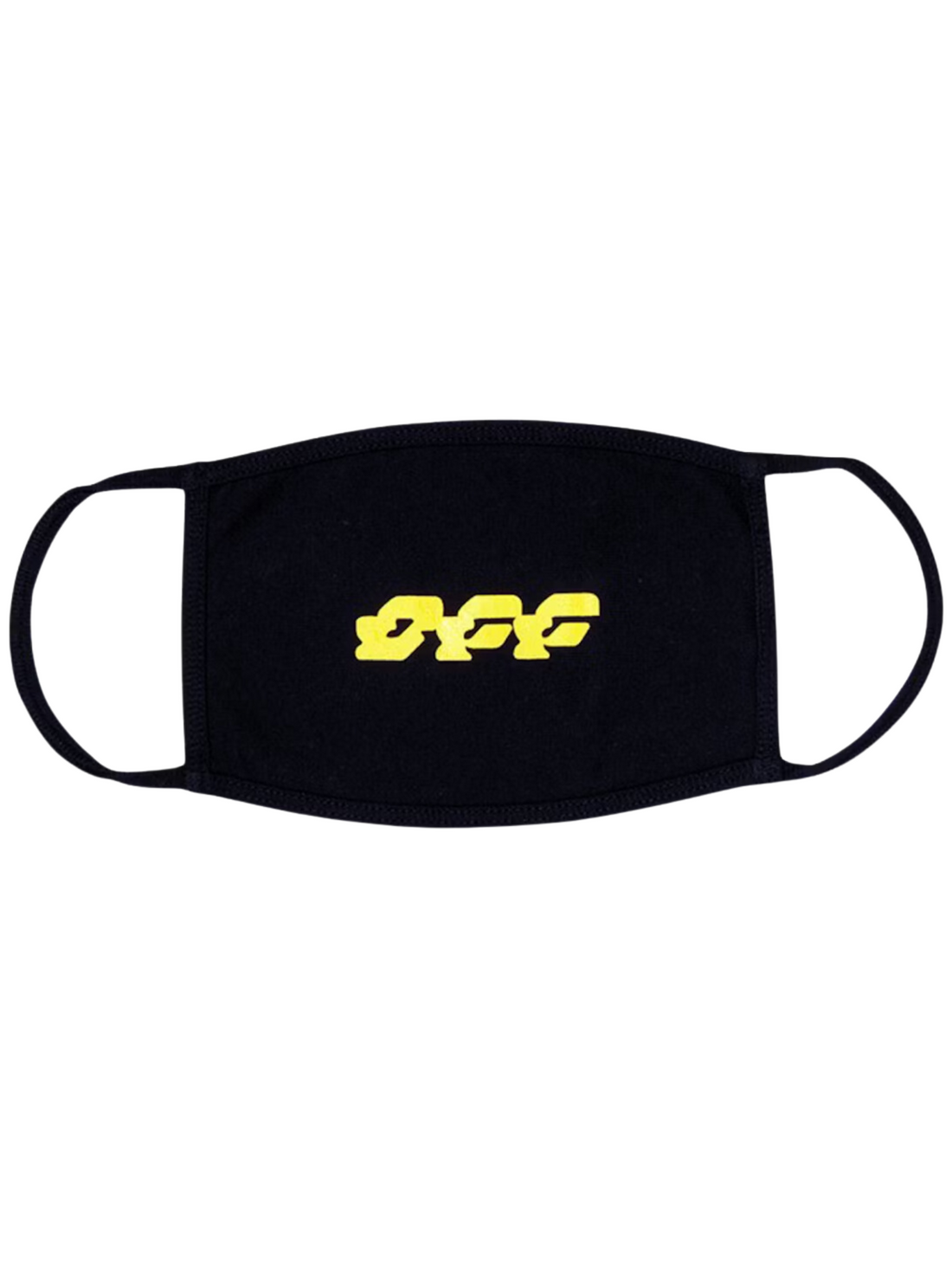 OFF-WHITE Disrupted Face Mask Black/Yellow