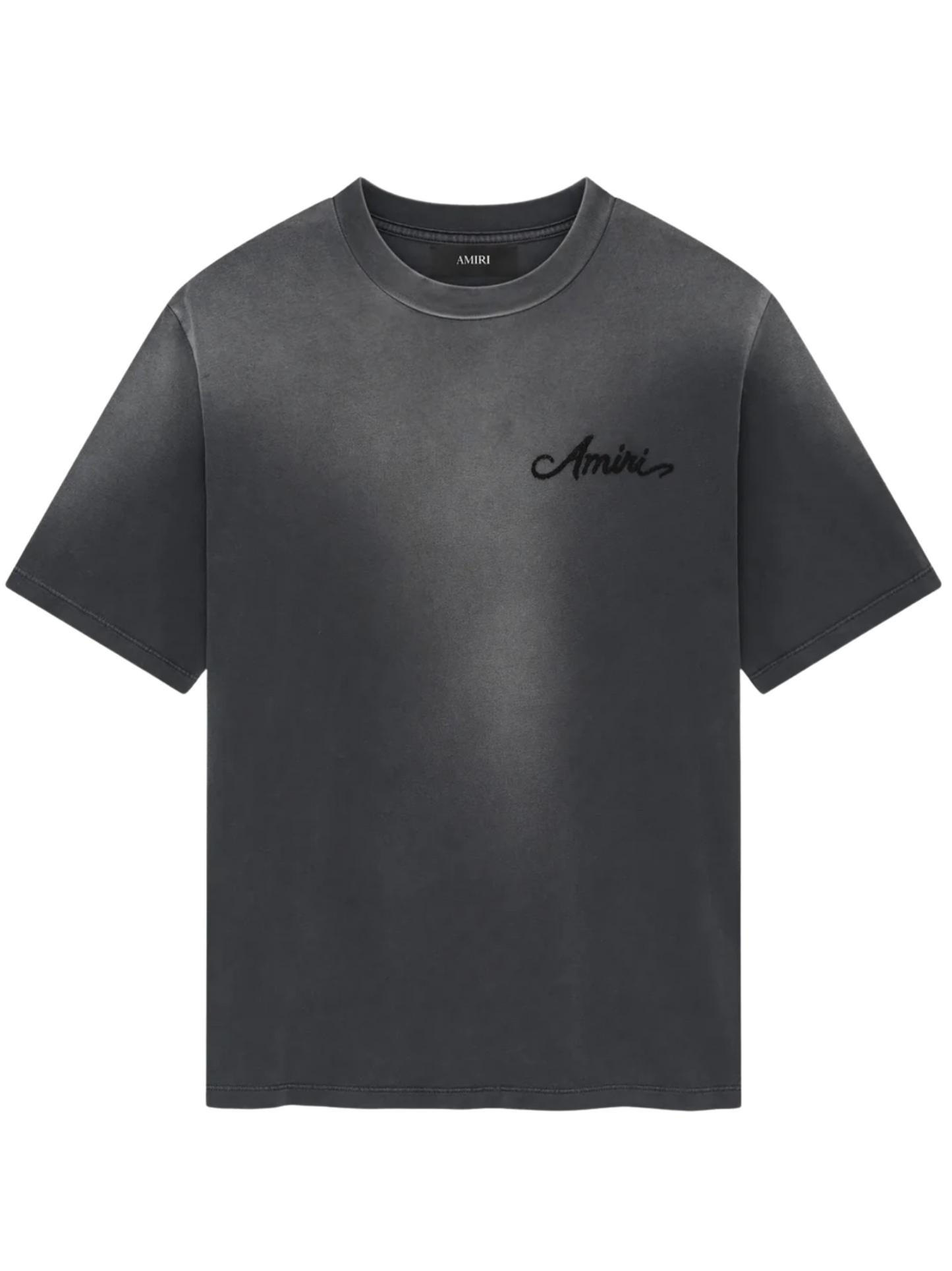 Tシャツ・カットソー AMIRI FW25 Amiri Bleach Bandana Shirt (AMSTCA1159 BLACK) Amiri Bandana Bleach Logo T Shirt – Luxfashionsource